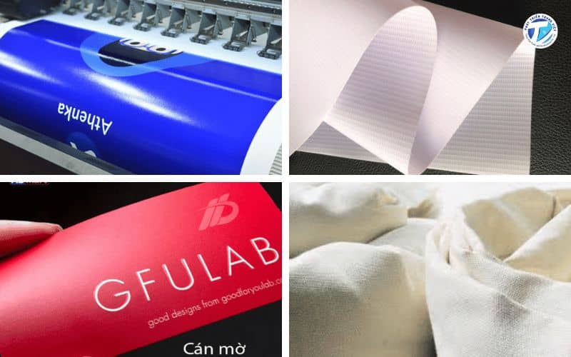 Hình ảnh các loại chất liệu in banner khai trương 